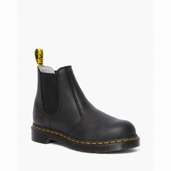 Dr Martens Női Arbor Newark Steel Toe Munkavédelmi Bakancs Fekete